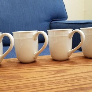 Mug Fontina White Food Network Set of 4